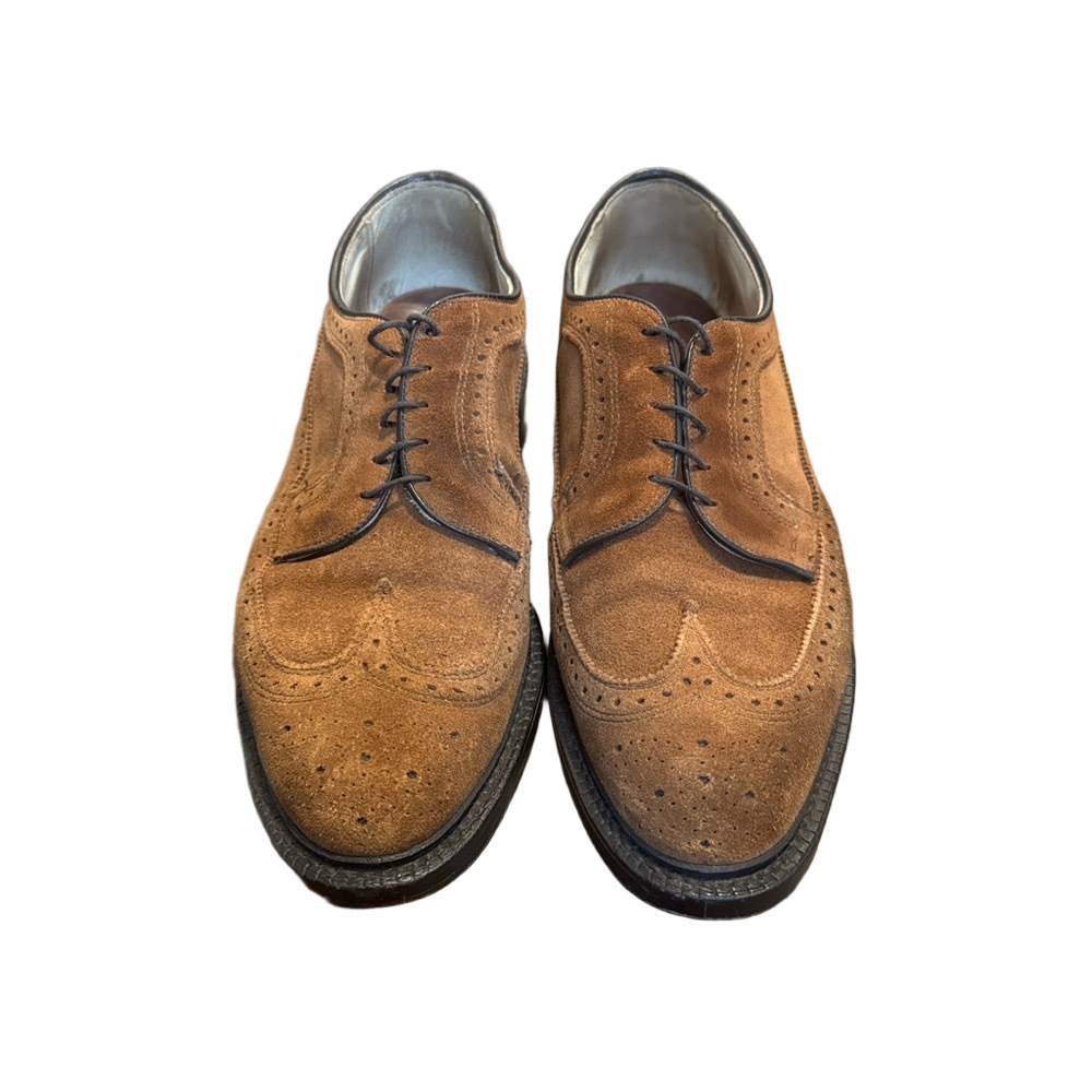 Allen Edmonds Brown Suede Wingtip Oxford Shoes 9.5D